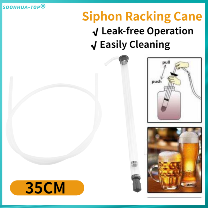 Auto Siphon Racking Cane for Beer Wine Bucket Carboy Bottle with Tubing
