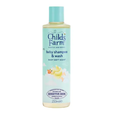 Childs Farm Baby Shampoo & Wash - Baby Soft Scent (250ml)
