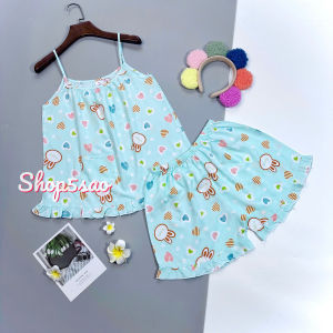 [HCM] Đồ bộ lanh (tole) mặc nhà nữ SHOP5SAO đùi hai dây BIGSIZE (50-80kg)_Link 2