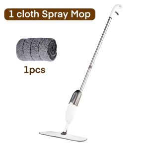 【Various cleaning supplies】Spray Mop for Floor Wet Dry Microfiber Mop 360°Rotating Cleaning Flat Mop with 350ml Tank Water Spraying Jet Mops Tiles Floor Dust Cleaning Tool For Brush Bathroom Kitchen Floor#TB05