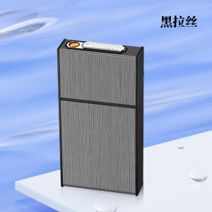 ( hcm mẫu mới ) Hộp đựng thuốc điện điếu dài slim vân xước bỏ được 20 điếu có 3 màu full box