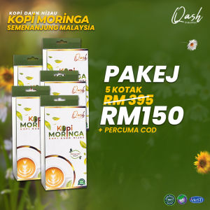 Moringa Kopi by QASH bantu masalah gout dan sengal sengal kaki