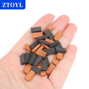 [COD]🔥🔥🔥ZTOYL 50Pcs Dollhouse Brick Model DIY Miniature Building Landscape Modelling Brick Toy