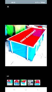 terpal kolam ikan uk 300x100x50 type A12 korea