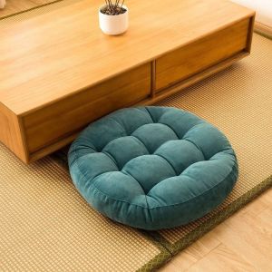 SAGOER Corduroy Round Floor Pillow Thickend Large Size Seat Cushions PuTuan Solid Color Floor Cushions Home Decoration