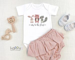 New To The Forest Baby Cute Baby Bodysuit Woodland Forest Friends Baby Animal Baby Girl Clothes Baby Boy Clothes Onesie ® Brand