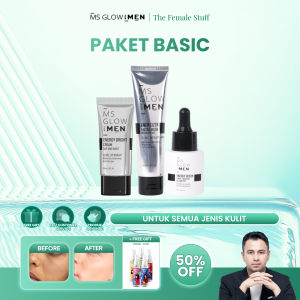 MSGLOW FOR MEN All Varian Skincare For Men Paket Perawatan Wajah Original BPOM