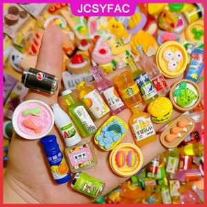 JCSYFAC Mù Túi thu nhỏ thực phẩm đồ chơi mini mô hình đồ chơi mô phỏng siêu thị đồ uống đồ uống chai rượu trang sức đồ trang trí nhỏ