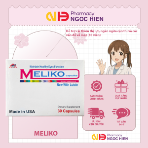 Viên uống bổ mắt Meliko - Hỗ trợ điều trị cận thị Ngăn ngừa các vấn đề về mắt (30 viên)