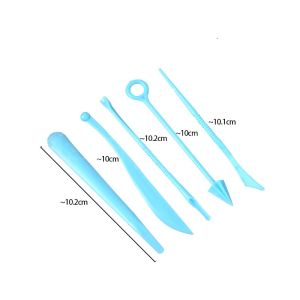 Set 5 pcs - Alat Ukir Clay Mini - Plastisin - Polymer Clay - Pasir Ajaib - Sand Mold Tool - Mainan Edukasi