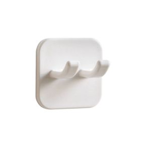 JDPOK Plastic Power Plug Hook Self Adhesive Punch-free Power Cord Storage Rack Multipurpose Moisture-proof Shaving Razor Holder Home