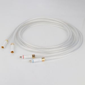1pair 5N Silver plated OCC RCA cable Silver plated RCA audio cable Analog cable