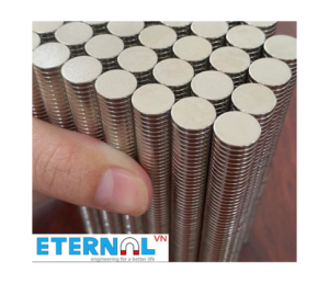 200 viên nam châm đất hiếm dạng hình tròn D12x15/2/3mm mạ niken lực từ N35 (có sai số)