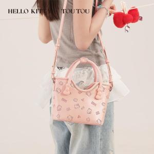 Christmas Gift Halloween Hot Sanrio Y2K Girl Handbag Hello Kitty Kawaii Anime Cute Fashion Student Single Shoulder Crossbody Mobile Phone Storage Bag New