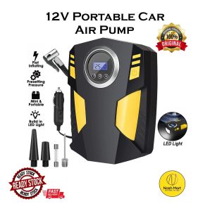 Portable Car Air Pump Tire Inflator (Tyre Pump) (Pam Tayar) DC 12V