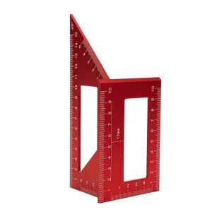 1pcs 45°/90° Multifunction Rule Degree Aluminum Alloy Angle Ruler Square Professional Measuing