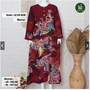 DASTER LONGDRESS KENCANA UNGU LABEL BIRU / BUSUI / LENGAN PANJANG