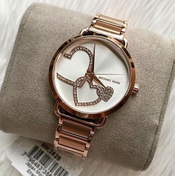 Michael Kors Women s Portia Analog Display Analog Quartz Rose Gold Watch MK3825 Original With 1 Year Warranty For Mechanism Lazada PH