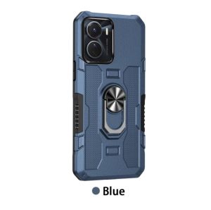Casing Untuk VIVO Y16 Premium Hardcase Ring Armor Robot Case Kickstand Hybrid/Ring Holder