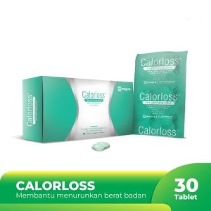 Calorloss Box isi 30 Tablet - Mengandung Alpha-cyclodextrine - Mampu Mengikat Lemak - BPOM