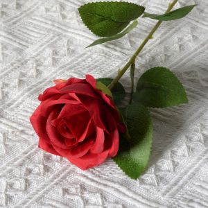 PURETEN 5pcs 10 Colors Simulated Rose DIY Party Decoration Festival Supplies Artificial Flowers Vintage Silk Rose Home Decor