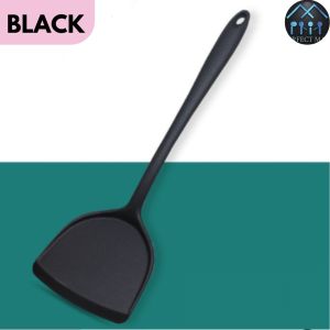 [SG READY STOCK]Silicone Shovel Non-stick Heat-resistant Wok Spoon Shovel Turner Long Handle Cooking Tool
