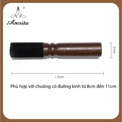 Dùi chuông xoay Nepal - Dùi gỗ bọc da cao cấp - singing bowl - Chùi gỗ đánh chuông xoay - mõ gỗ tụng kinh - Amrita.vn