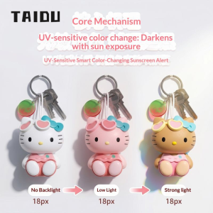 Thay đổi màu sắc Hello Kitty gửi bạn bè phim hoạt hình dễ thương Đồ trang trí túi taidu móc khóa gắn mặt dây