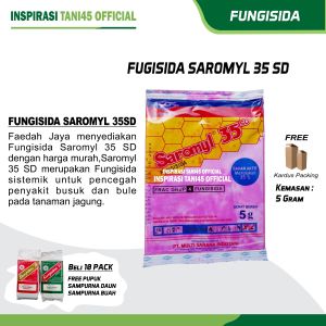 SAROMYL Fungisida Bubuk Ungu Untuk Benih Jagung/Saromyl Fungisida Obat Bulai  Tanaman Jagung 5gr