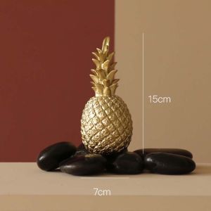 DAWEIF Handmade Creative 1pcs Miniatures Crafts Luxury Pineapple Office Desk Ornaments Home Desk Decor Ornaments Decoration