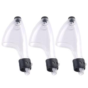 3pcs Fishing Rod Cover 13/15/18cm Long Casting Rod Tip Protective Cover with Fixing Belt Fishing Rod Cover Top Protector