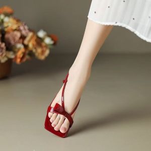 [Free Shipping] Retro-Style Stiletto Sandals For Women New Summer Collection Suitable For Wearing With Dresses And Designed For Petite Figures