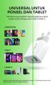 Adaptor ROBOT 2 Colokan USB-A dan Type-C Fast Charging Iphone RT-K8+ Plus Kepala Charger Robot USB Type C 12W 2.4A Power Delivery PD Fast Charging Adaptor Casan Batok K8+  Charger HP / Charger Robot / Charger Original / Adapter Original / Adapter. 