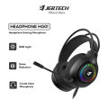 JERTECH Headphone Gaming HG01 Microphone Kabel Noise Cancelling RGB Light. 