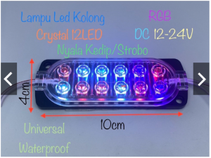LED MODUL 12 MATA ULTRASONIC RGB 12VOLT-24VOLT