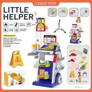 Cleaning Toy for Kid Home Simulation Mini Cleaning Tool Set Vacuum Cleaner Pretend Play Toy Gift