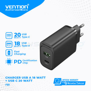 Vention Charger Adaptor 38W Iphone Apple Android Fast Charging
