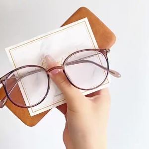Myopia Glasses 0~550 Womens Graded Eyeglass Anti Radiation and Anti Blue Light Ultralight Frame Graded Glasses for Nearsighted