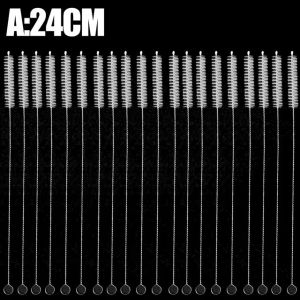10PCS Nylon Cleaning Brush Set Bottle Tube Pipe Drink Straw Washing Cleaner Bristle Long Handle Baby Cup Cleaning Brushes