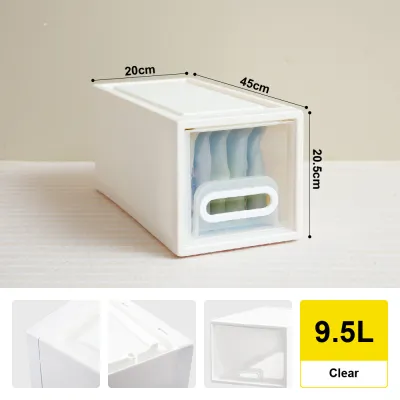 Citylife 9L Stackable Storage Drawer Plastic Container box Home Organizer Drawer Plastic Cabinet