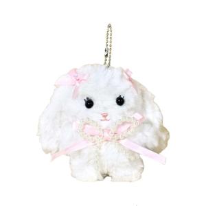 Tai Thỏ Dài Keychain phim hoạt hình animl Keyring vải nhung mềm mại Ba lô mặt dây chuyền túi thời trang trang trí cho sử dụng hàng ngày