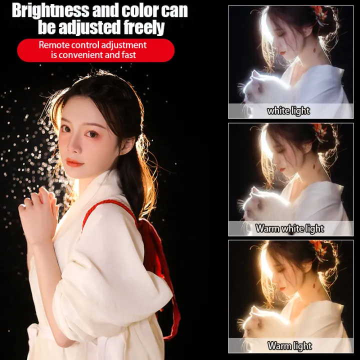 FSD-168 24W RGB Spotlight Lights Color Studio Lens Zoom Continuous Photography COB Lighting