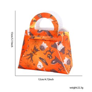 FDGFGG Non-Woven Halloween Felt Candy Bags Manual Semi-finished Products Handbags Halloween Atmosphere Decor Eco-friendly Gift Bag Halloween Party