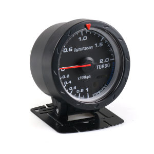 Car Modification 60mm Turbocharger gauge LED Two-color background light 12V Racing Instrument With instrument stand
