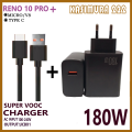Charger 180W For OPP RENO 10 PRO PLUS For Android Super Vooc Casan HP Fast Charging Universal. 