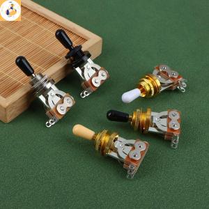 EOY 1Pc 3 Way Short Straight Guitar Toggle Switch Pickup Selector With Brass Hat For Electric Guitars Pickups Switch Control Parts