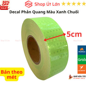 13 Mẫu Decal phản quang nhiều Mẫu Mã màu sắt đa dạng 5cm băng keo phản quang bán theo mét - Shop Út Lớn
