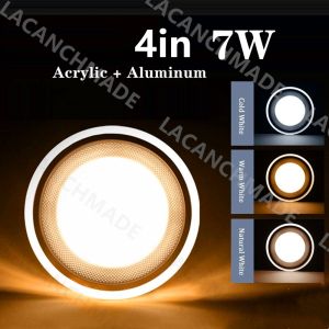 Modern Design Pin Light RGB LED Driver Panel Light Double Color Ceiling Light Down Light 6W 9W Blue White Square and Round Lights For Ceiling