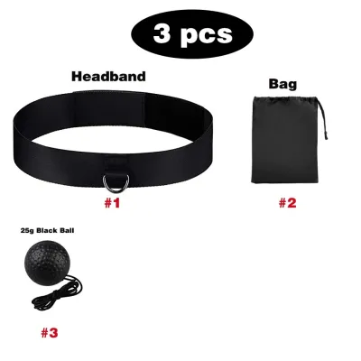 GYMPRO Boxing Reflex Ball Boxing Balls with Headband Punching Speed Fight Skill and Hand Eye Coordination Training