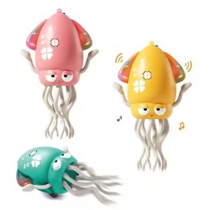 Oldlaiben Magical Dancing Octopus Doll Music Lighting Sensing Device Toys Rechargeable Learning To Walk